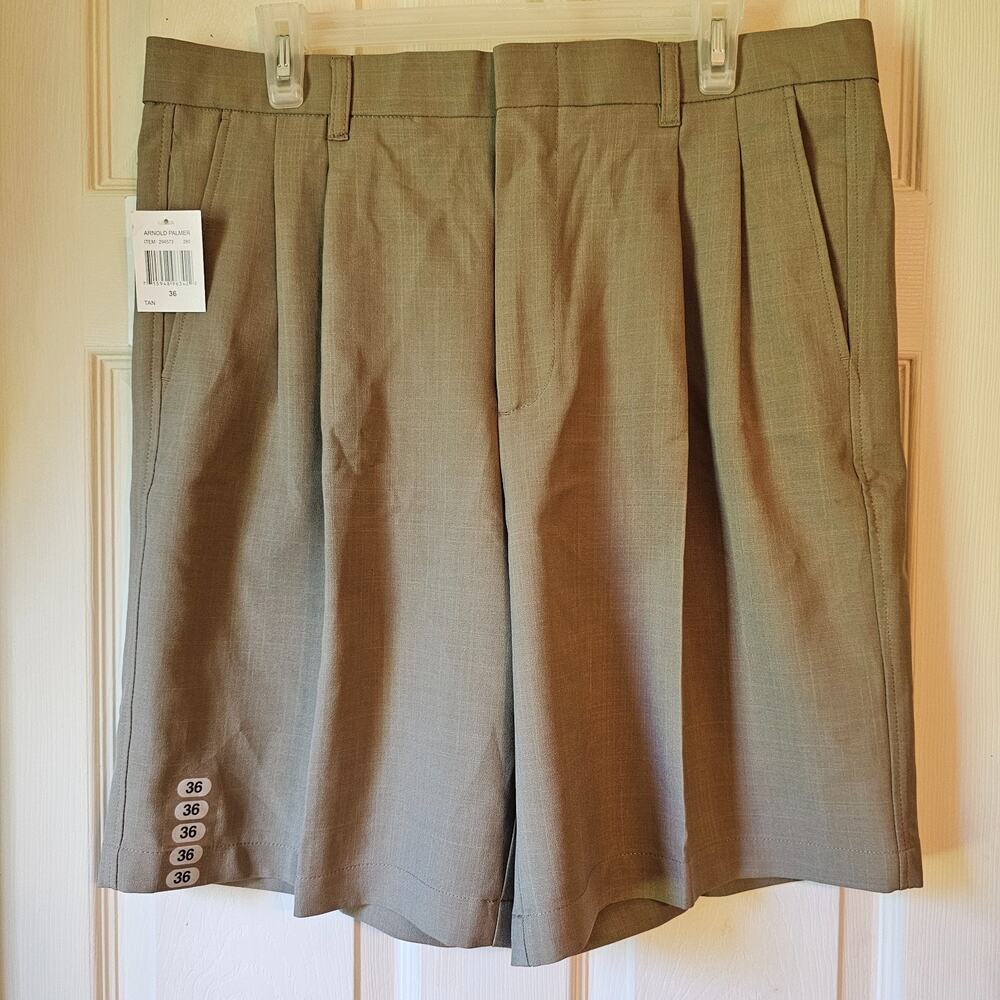 NWT Arnold Palmer Performance Golf Shorts 100% Polyester Sz 36